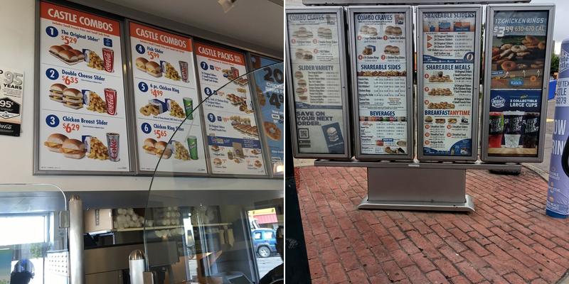 White Castle Menu