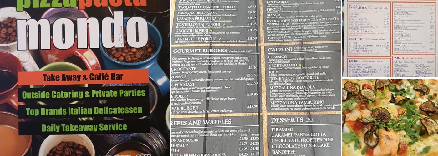 Pizza Pasta Mondo Yeovil Menu