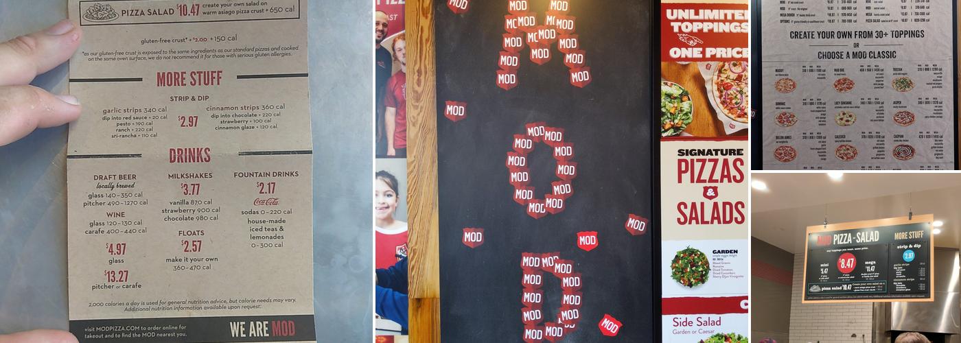 MOD Pizza Menu