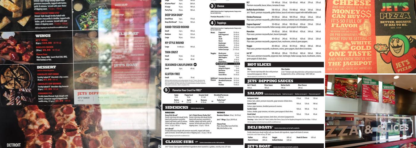 Jet's Pizza Menu