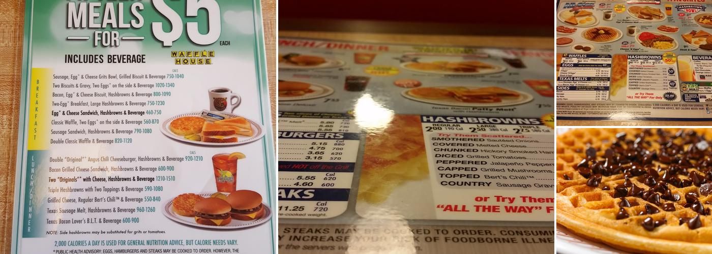 Waffle House Menu