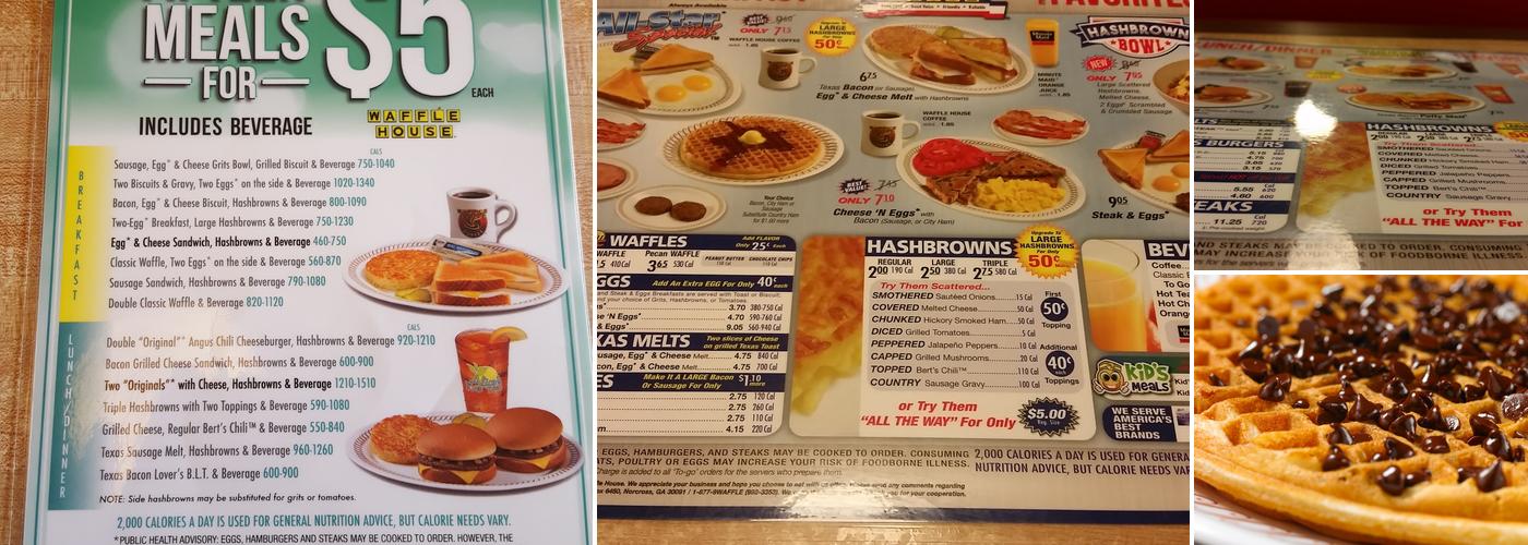 Waffle House Menu