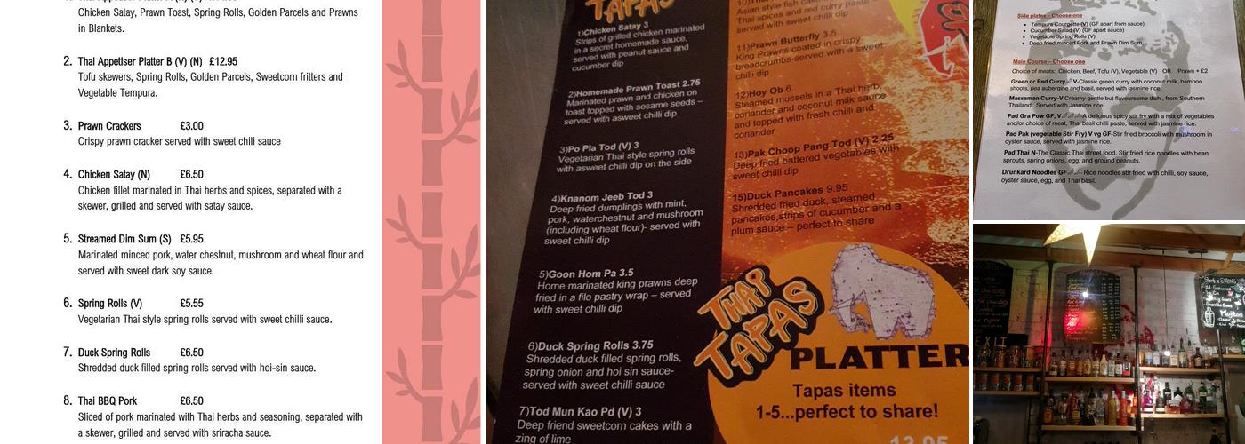 Chang Thai Bar & Restaurant Menu