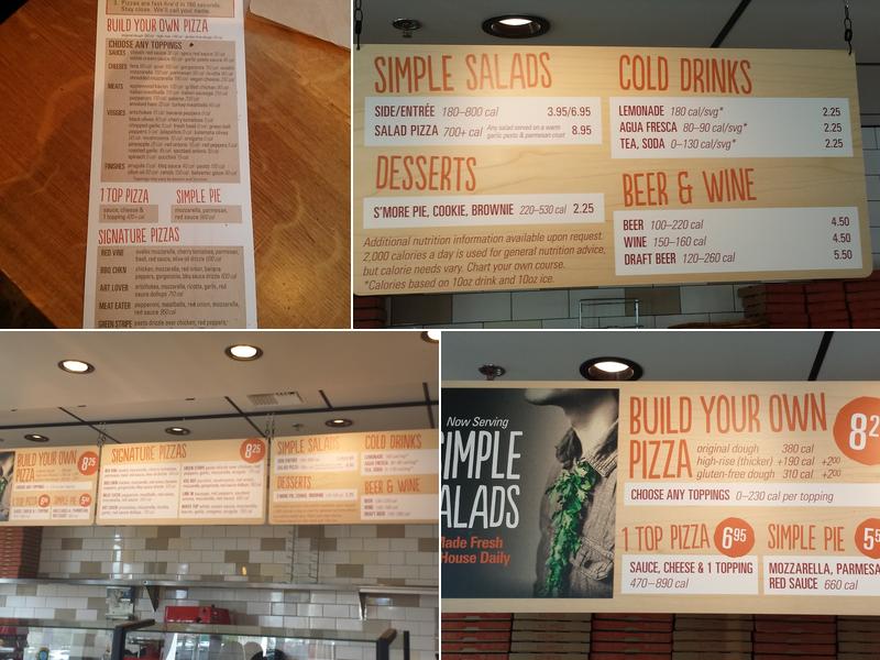 Blaze Pizza Menu