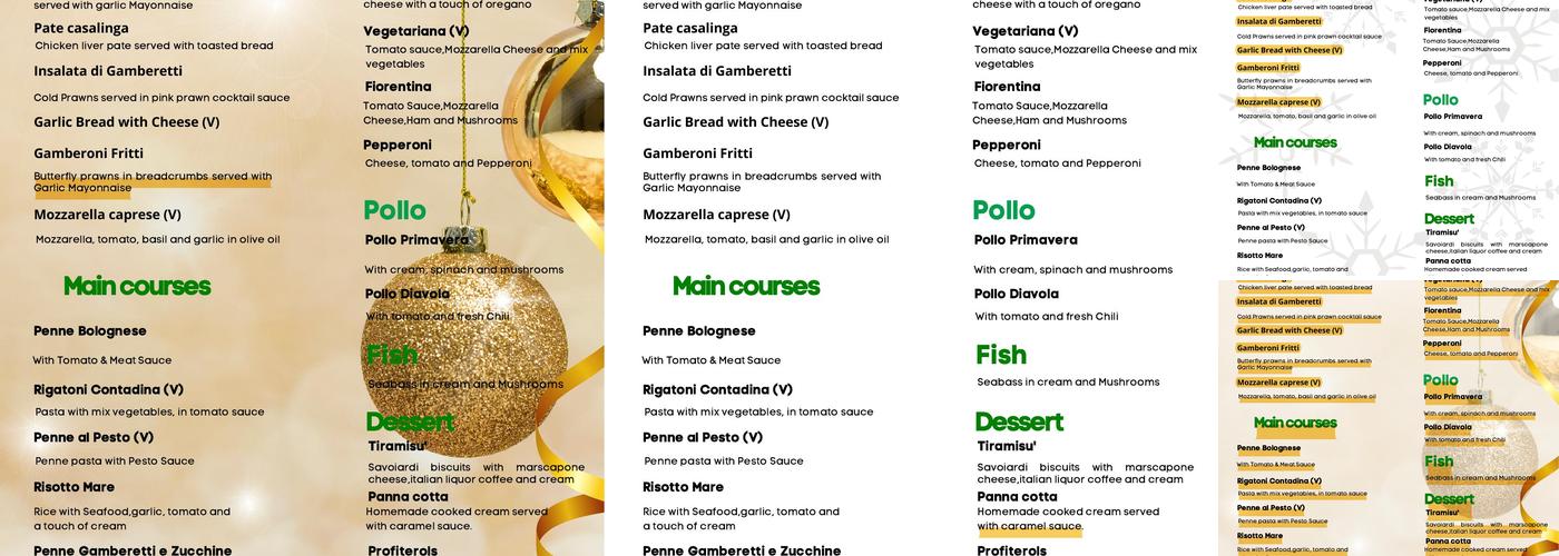 Saros Indian and Bangladeshi restaurant Menu
