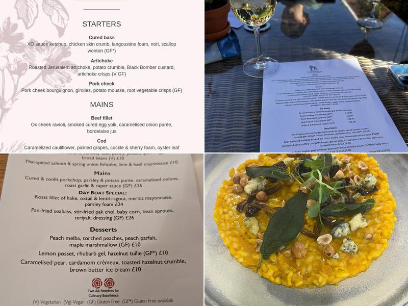 The Greyhound Inn Menu