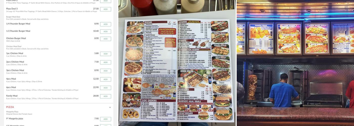 Didcot Kebab Menu