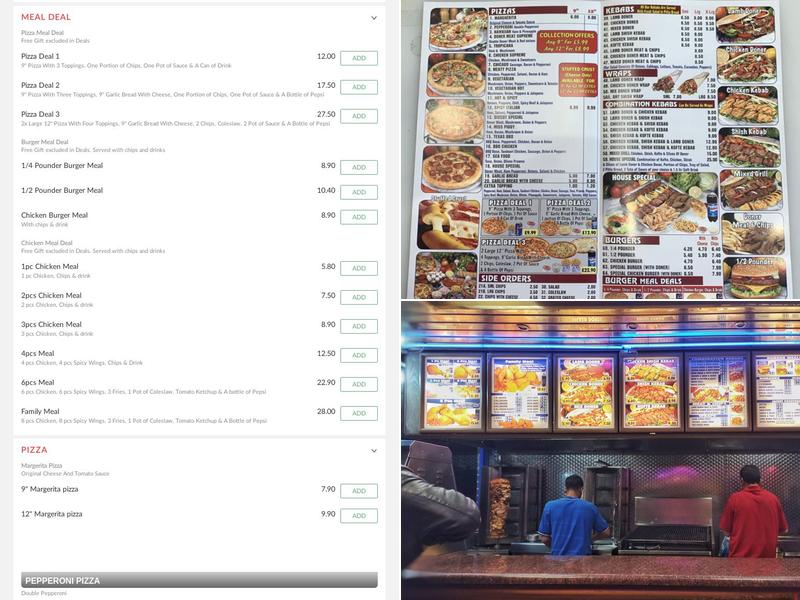 Didcot Kebab Menu