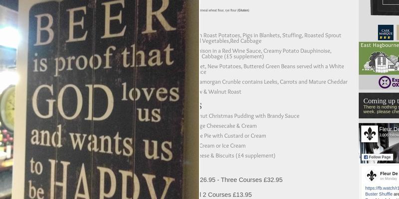 The Fleur De Lys Menu