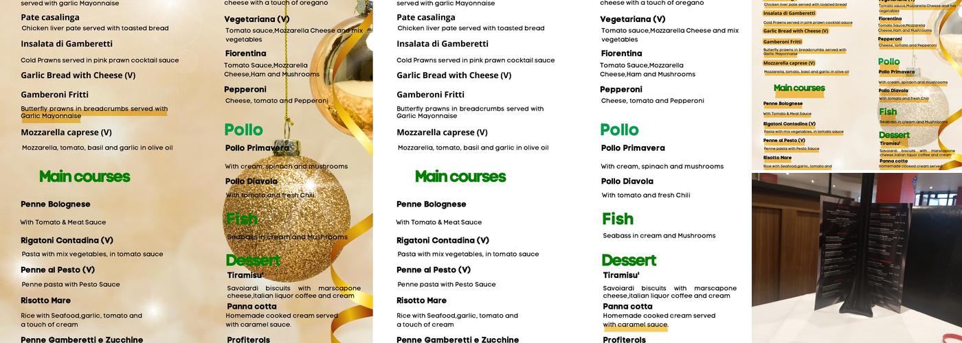 Kolkata Menu
