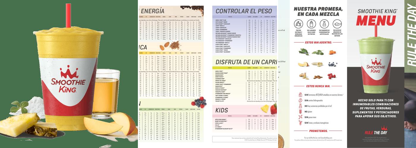 Smoothie King Menu