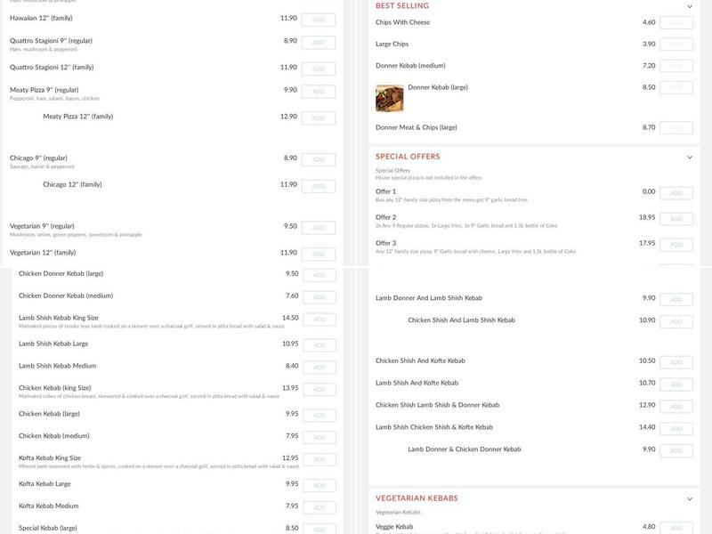 The Broken Fork Menu