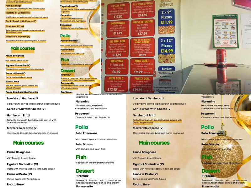 Bicester Pizza House Menu