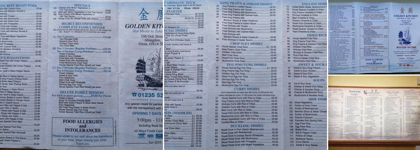 Golden Kitchen ?? Menu