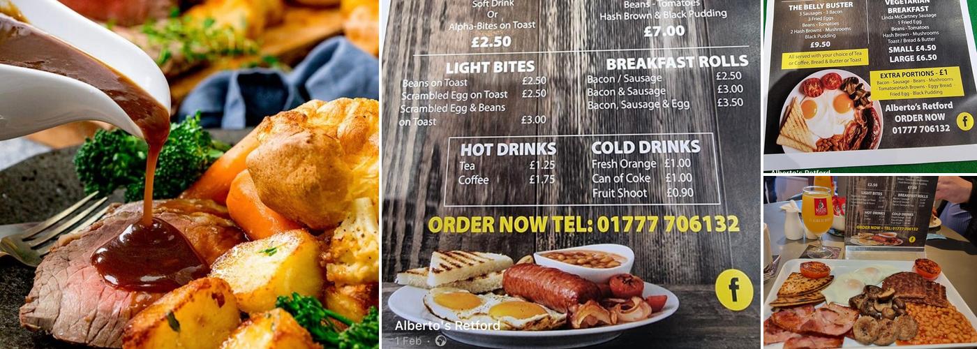 ALBERTO'S BAR & BISTRO Menu