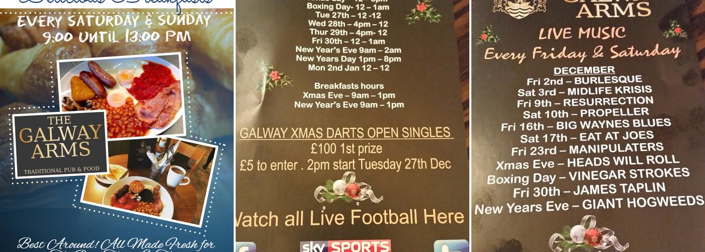 The Galway Arms Retford Menu