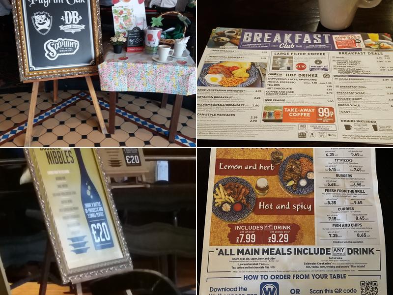 The Pilgrim Oak - JD Wetherspoon Menu