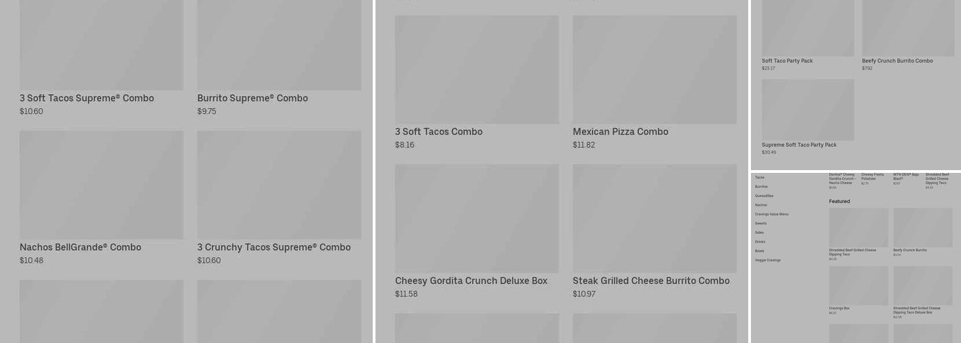 Taco Bell Menu