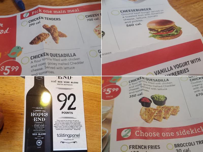 Applebee's Grill + Bar Menu