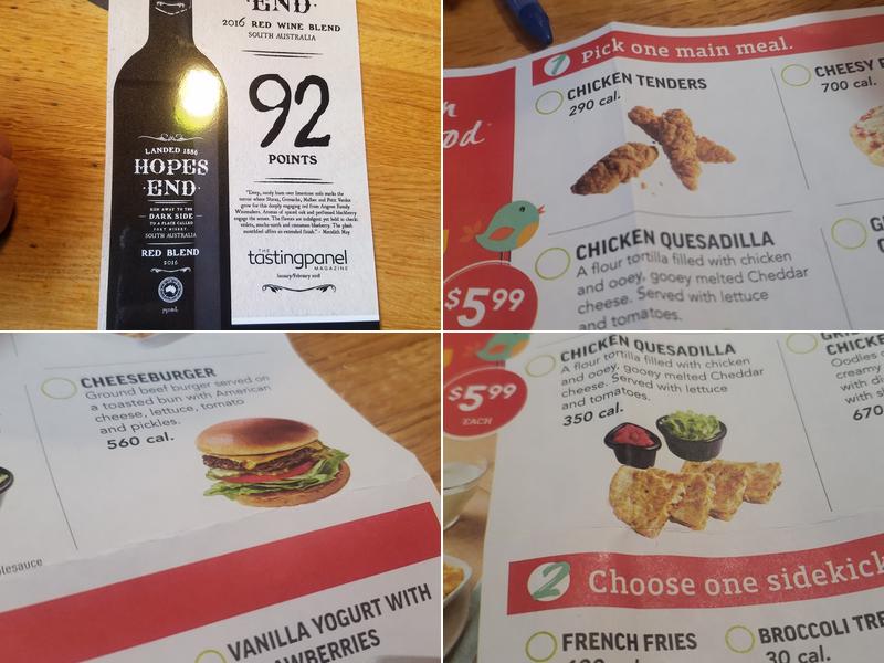 Applebee's Grill + Bar Menu