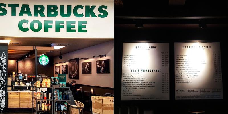 Starbucks Menu