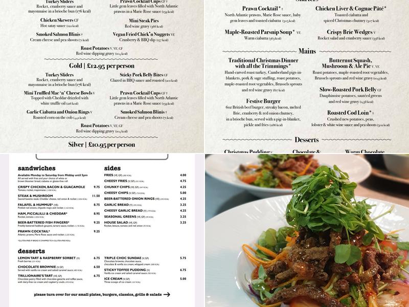 The Prince Rupert Menu