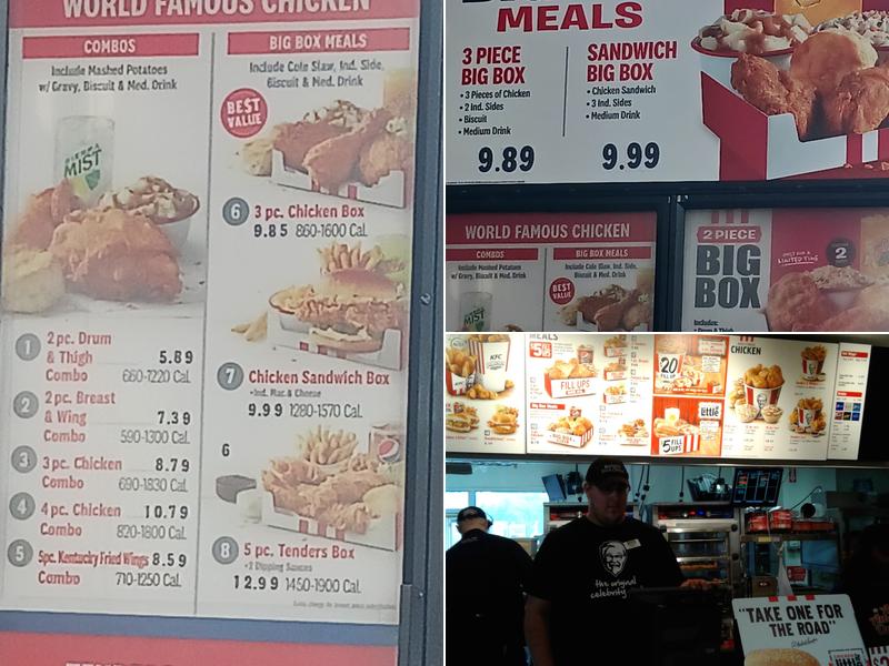 KFC Menu