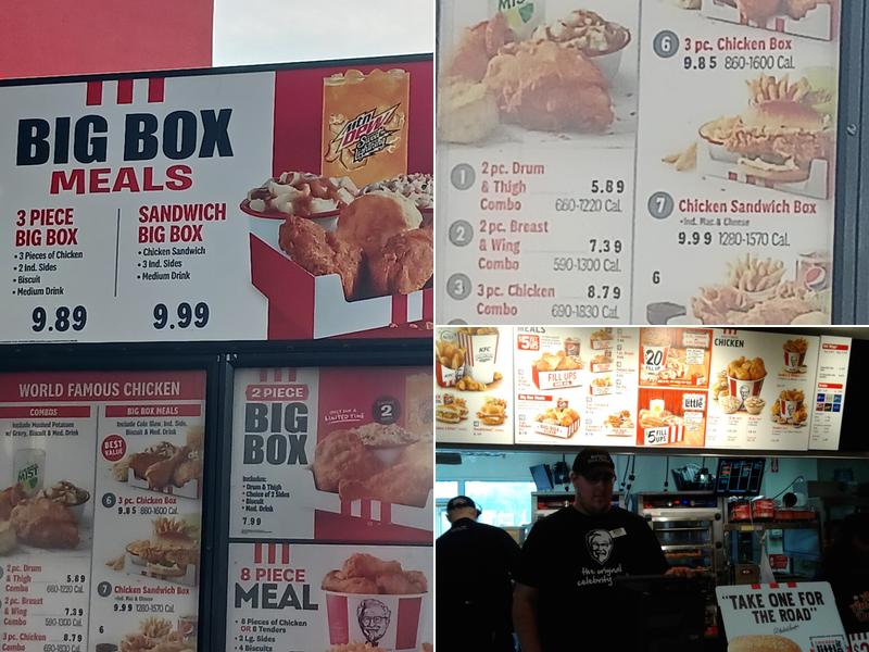 KFC Menu