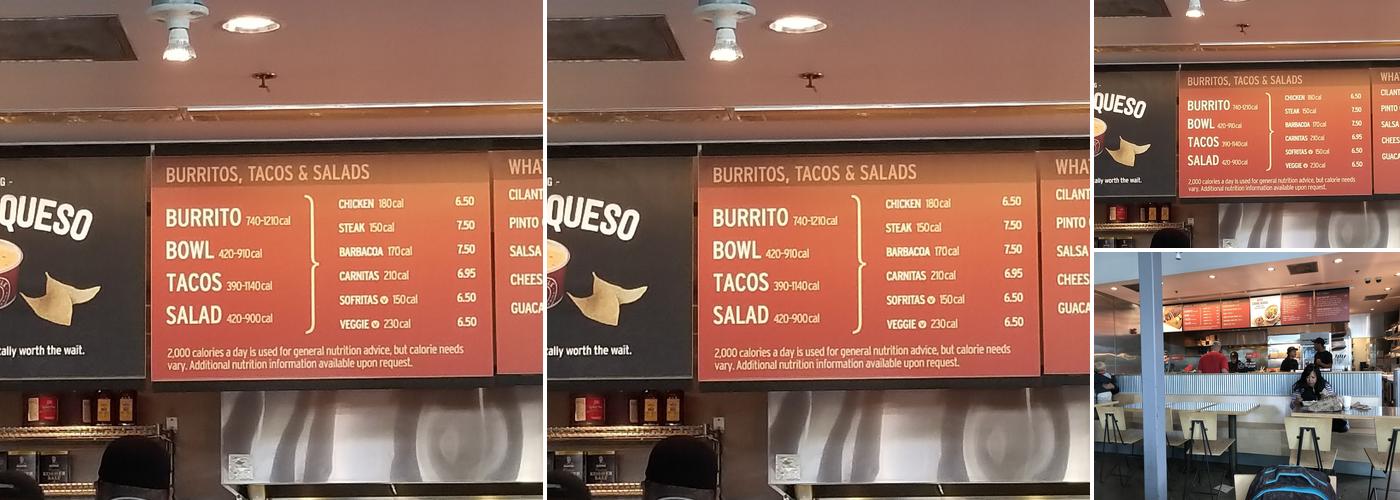 Chipotle Mexican Grill Menu
