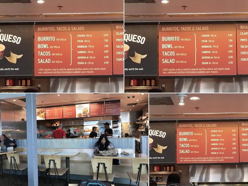 Chipotle Mexican Grill Menu