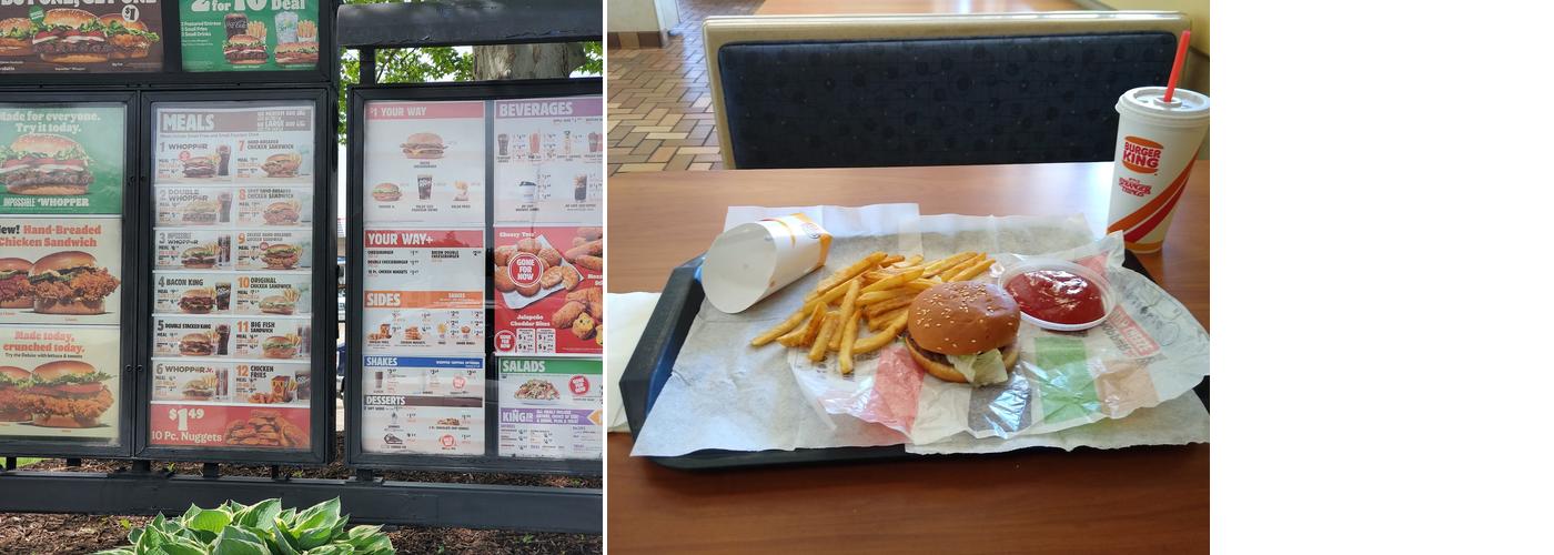 Burger King Menu