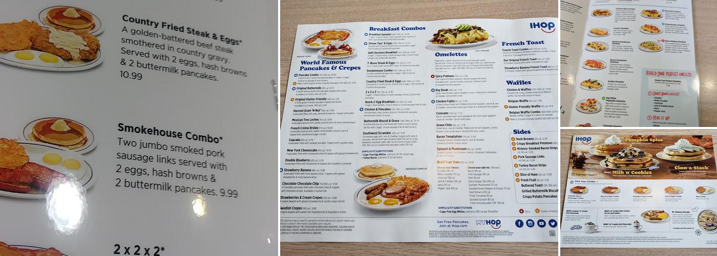 IHOP Menu