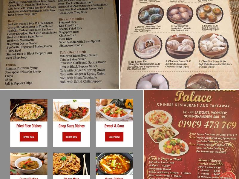 Mandarin Palace Menu