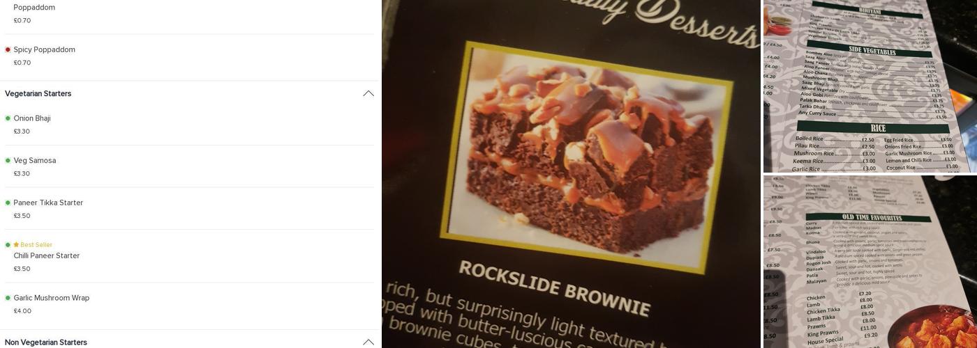 Rajasthan - Indian Restaurant (Previously Mango leaf) Menu