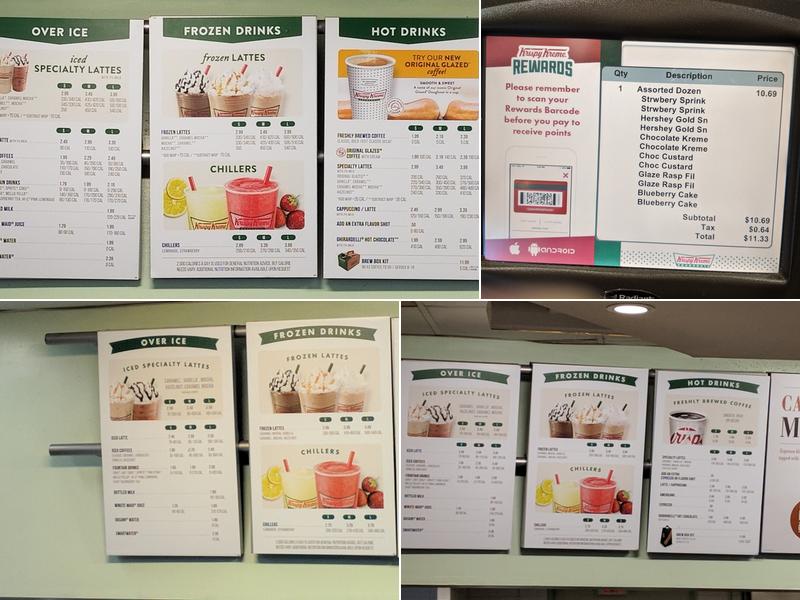 Krispy Kreme Menu
