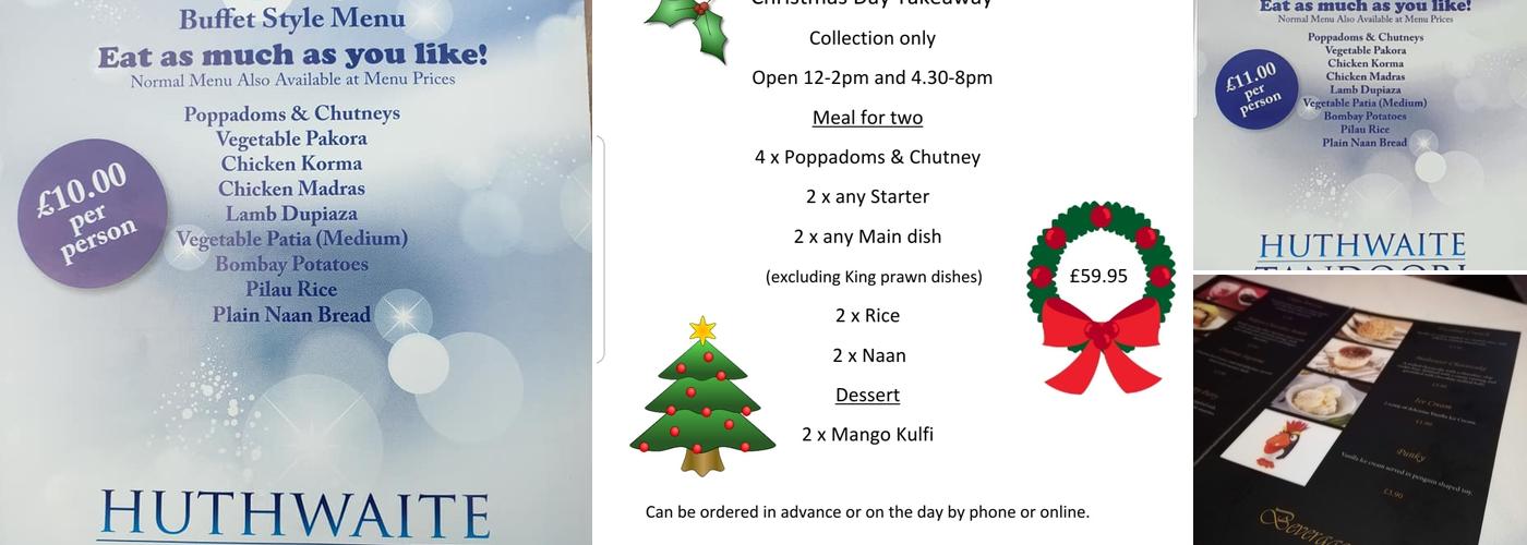 Huthwaite Tandoori Menu