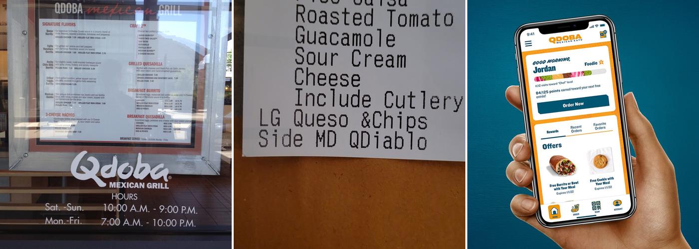 QDOBA Mexican Eats Menu