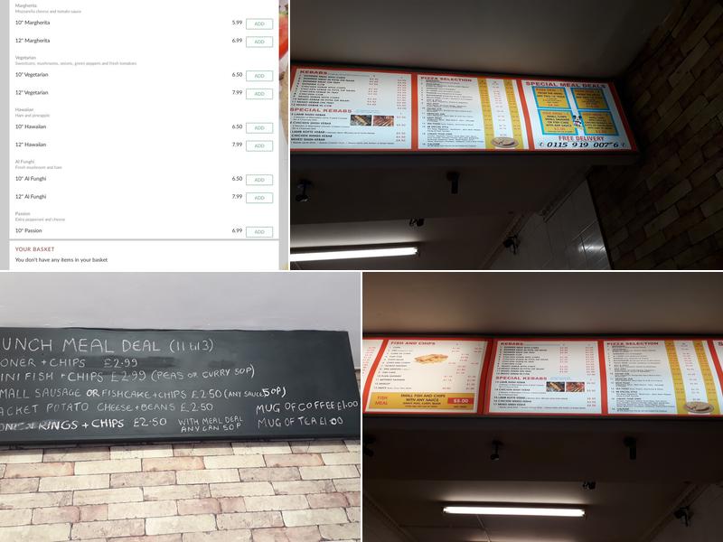 Beeston Takeaway Menu