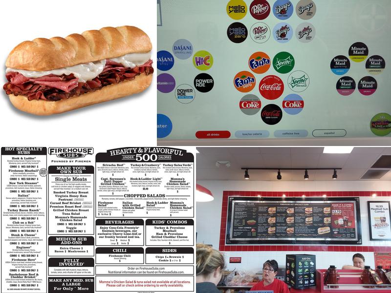 Firehouse Subs Cascade Menu
