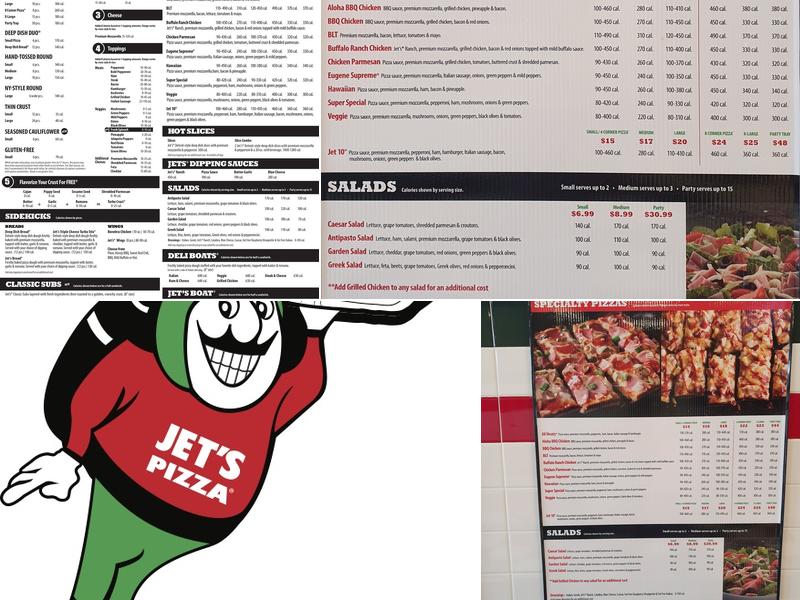 Jet's Pizza  Menu