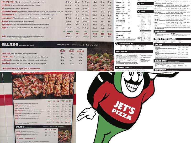Jet's Pizza Menu