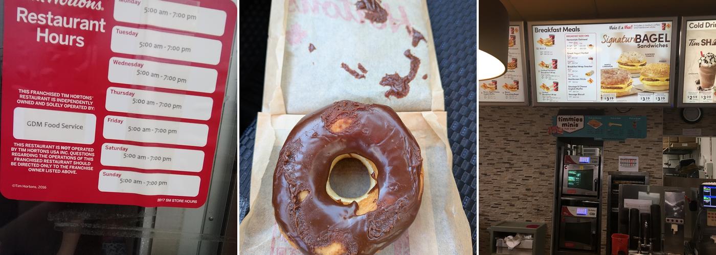 Tim Hortons Menu