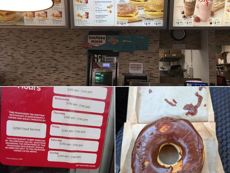 Tim Hortons Menu