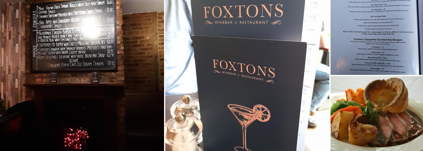Foxtons Winebar & Restaurant Menu