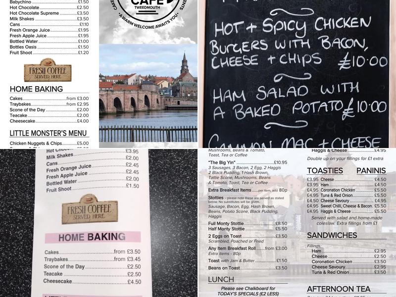 The Riverside Cafe Menu