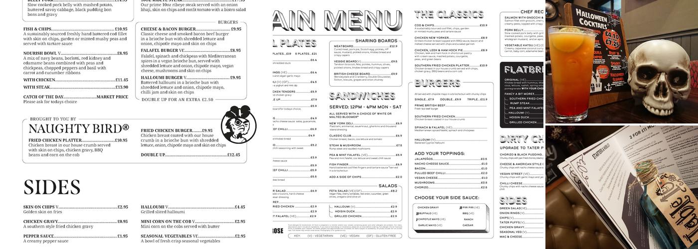 The Black Bull Morpeth Menu