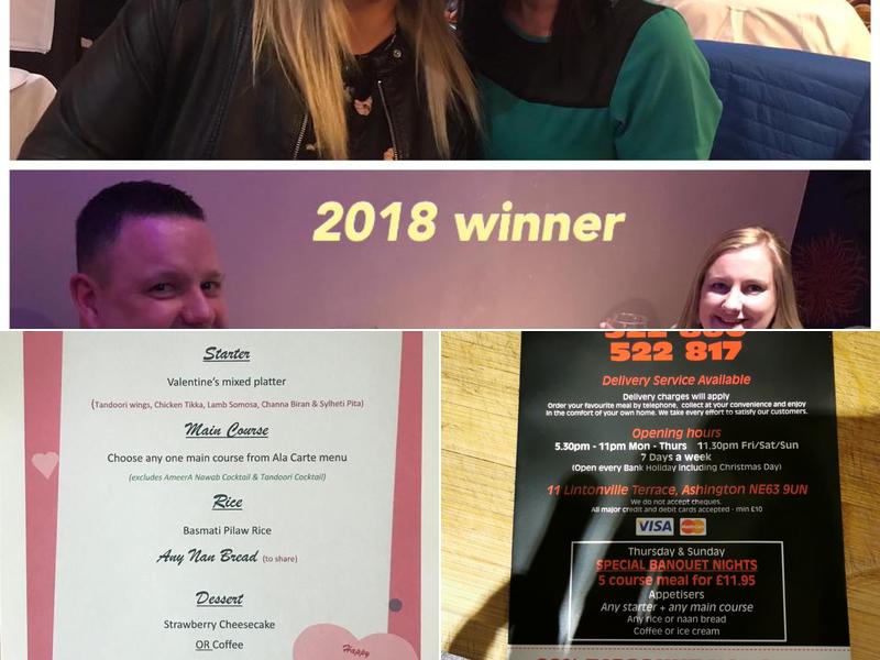 AmeerA Fine Indian Cuisine Menu