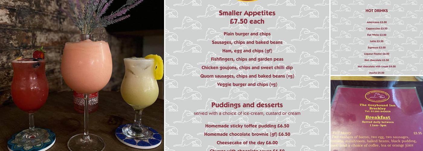 The Greyhound Inn Menu