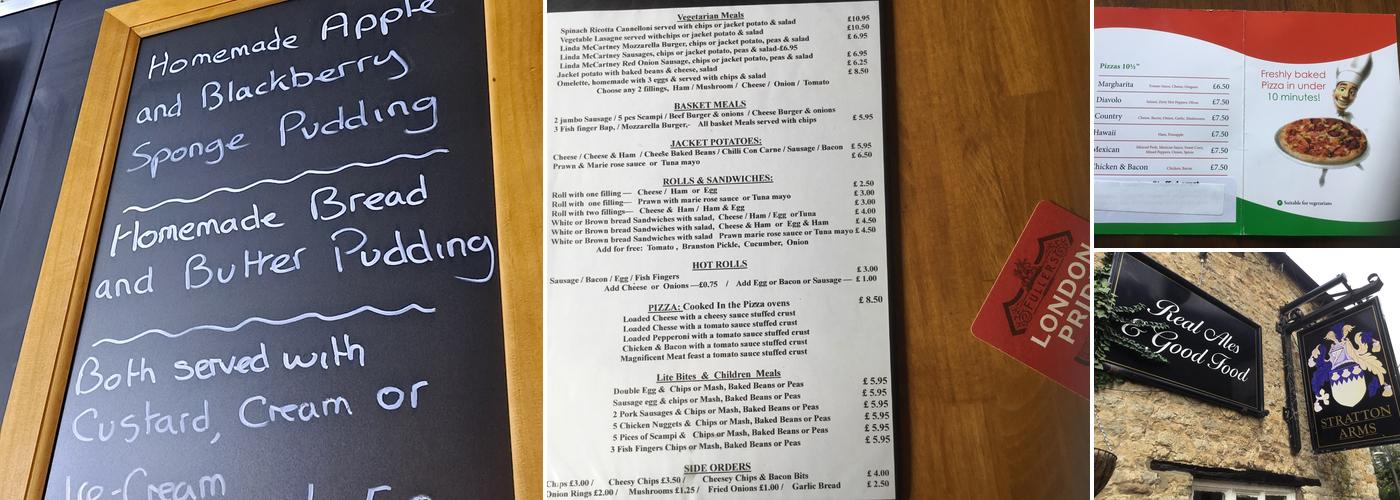 The Stratton Arms Menu