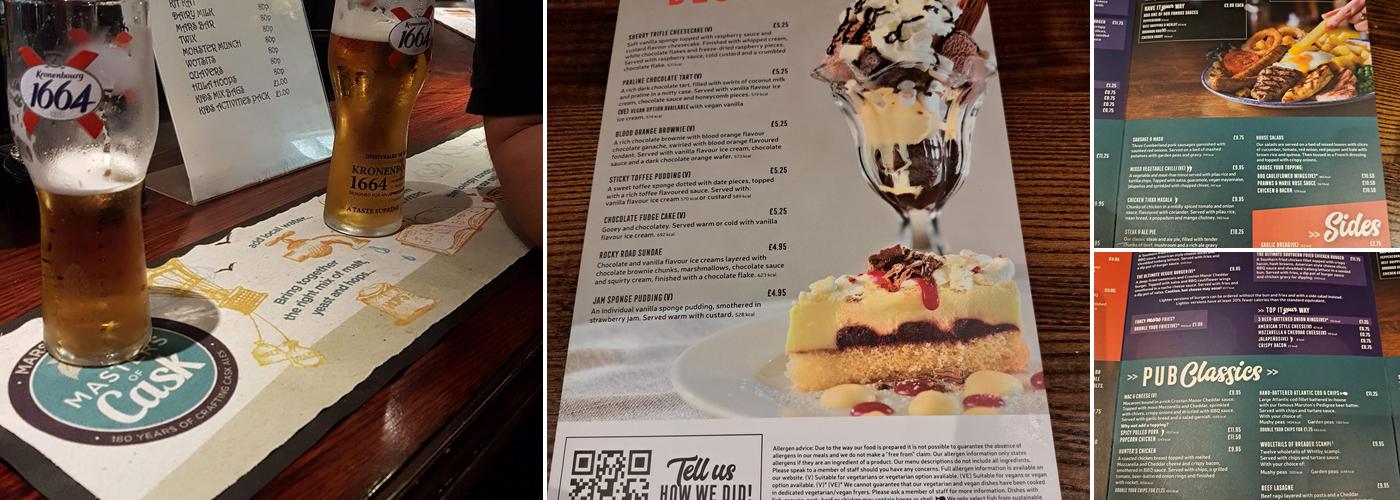 Queen Of Hearts Menu